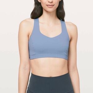 Lululemon free to be serene bra cascade blue